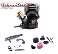 Verbrennungsmotor-Nitro-Motor - Klasse 21, 3,49 cm³ - ULTIMATE MXR v3 Ceramic mit Airmax-Filter + 2141 SUPERSONIC PIPE COMBO