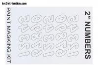 Paint Mask - 2" Reverse Numbers