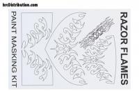 Masque de peinture - Razor Flames
