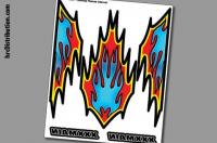 Autocollant Interne - Scallop Flames