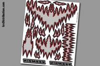 Autocollant Interne - Diamond Scallops