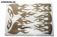 Adesivi - Mirror Chrome Flames