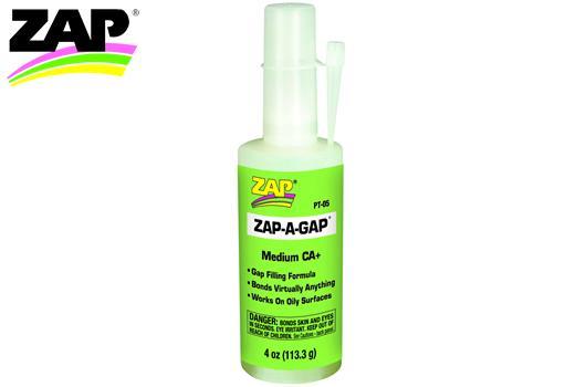 ZAP / SuperGlue - ZPT05 - Glue - ZAP-A-GAP - CA+ medium - 113.3g (4 oz.)