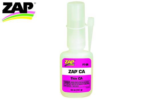 ZAP / SuperGlue - ZPT09 - Glue - ZAP - CA thin - 14.1g (1/2 oz.) (Composition 11730021)
