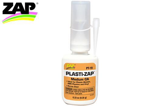 ZAP / SuperGlue - ZPT19 - Colle - Plasti-ZAP - 9.35g (1/3 oz.) (Composition 11730044)