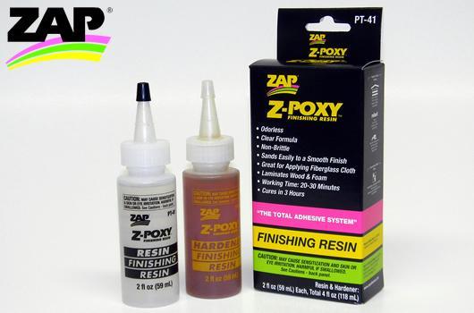 ZAP / SuperGlue - ZPT41 - Colle - Z-Poxy - Résine de finition - 118ml (4 fl oz.) (Composition 11730084)