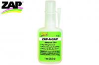 Glue - ZAP-A-GAP - CA+ Medium - 28.3g (1 oz.) - tire glue Adhesive - ZAP-A-GAP - CA+ - Superglue Medium 28.3g (1 oz.) - Tire adhesive (Composition 11730006)