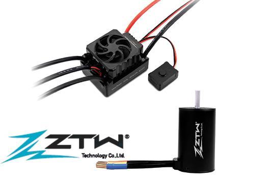 ZTW by HRC Racing - ZTW1108071 - Electronic Speed Controller COMBO - Brushless - 1/10 Beast SL SCT 80A G2 RTR